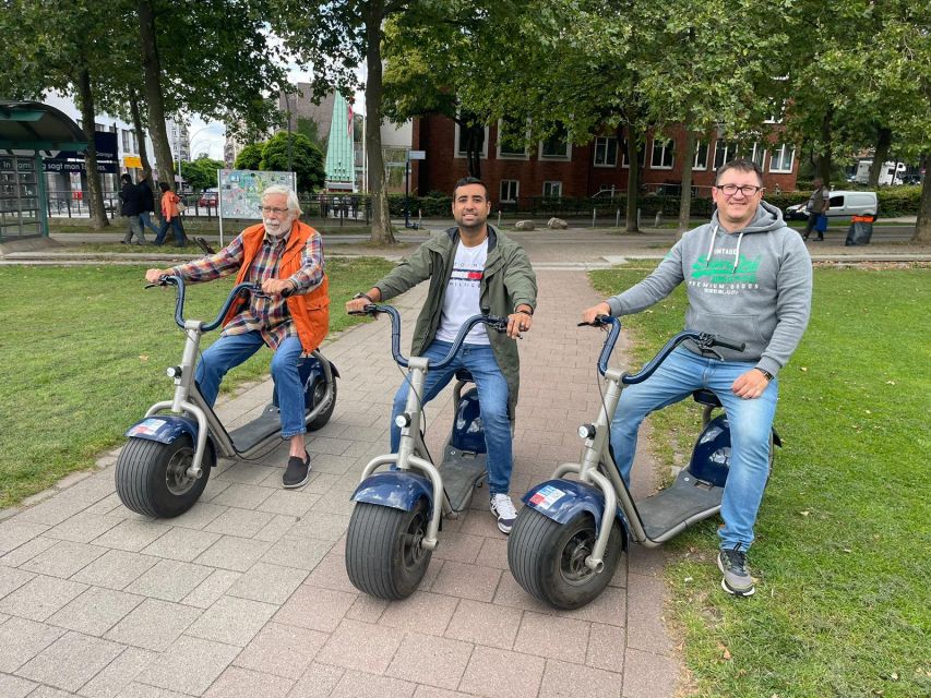 2 Hours Hamburg E-scooter Tour - HafenCity, Marco Polo Tower, and Sandtorhafen