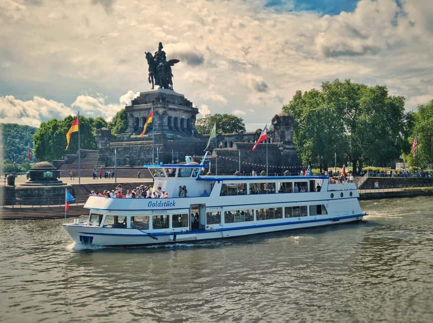 2-River Day-trip by boat to Koblenz and return from Alken - What this boat trip actually feels like