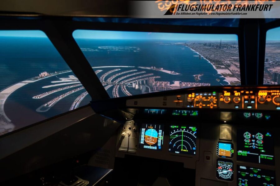 Airbus A320 flight simulator Frankfurt Airport - The debriefing and optional flight DVD