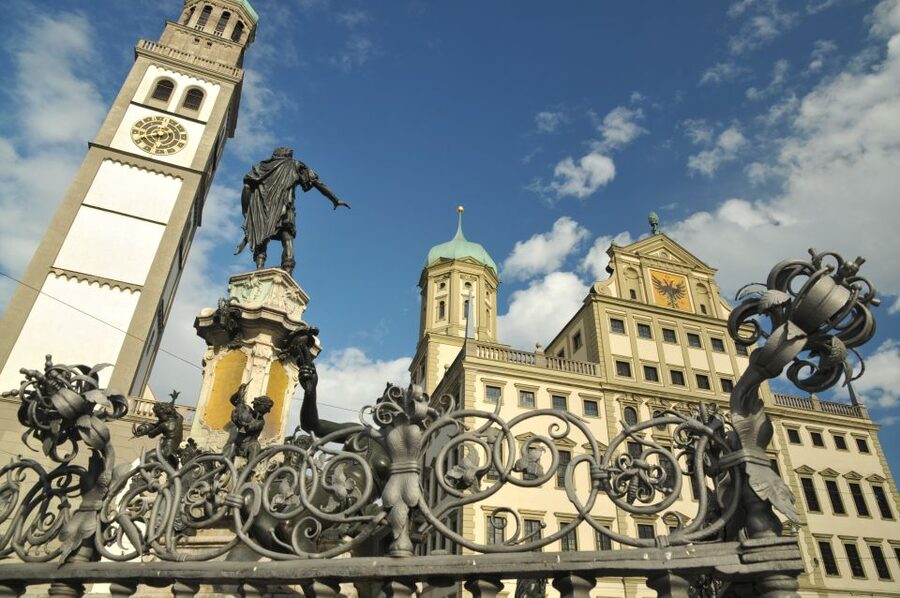 Augsburg's Water Management System - City Walking Tour - Meeting the guide in Augsburg’s Old Town