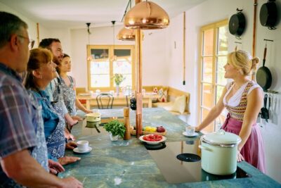 Bavarian Schnitzel Cooking Class in Oberaudorf Farmhouse