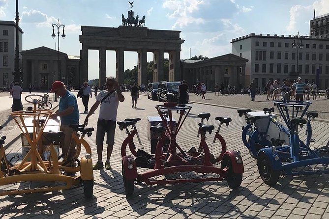 Beer Bike & Party Bike Highlights Berlin City Tour including pick-up - Soviet memorial and Berlin’s divided past