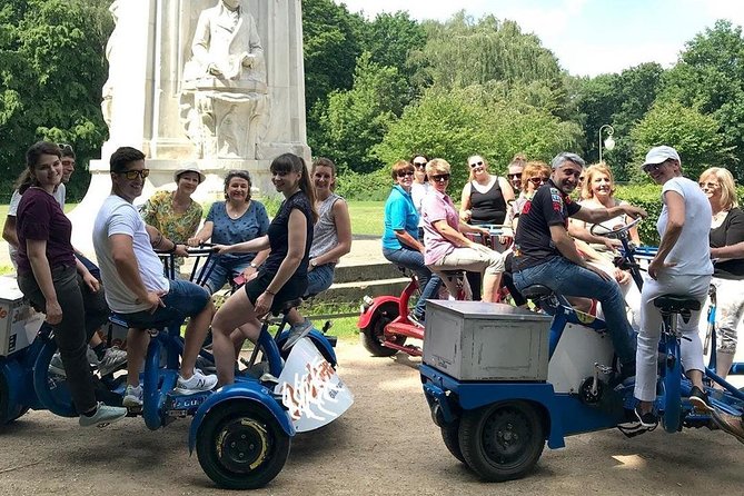 Beer Bike & Party Bike Highlights Berlin City Tour including pick-up - A short pause at the Holocaust Memorial