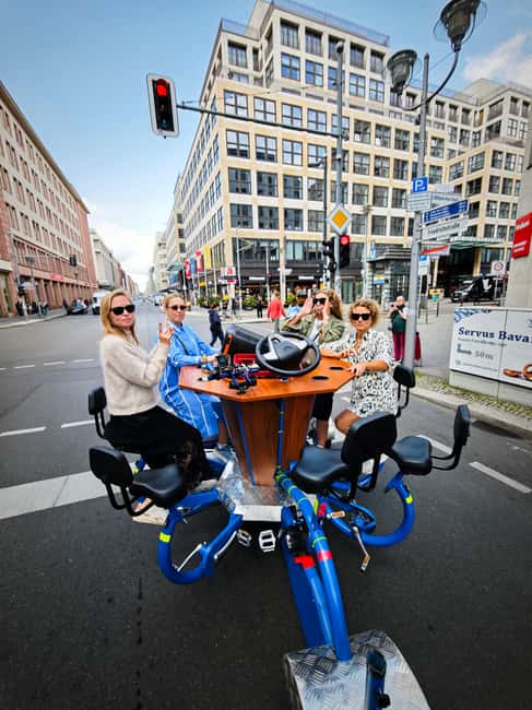 Beer Bike & Party Bike: Unforgettable Berlin City Tour incl. pickup - Starting in Mitte with pickup included