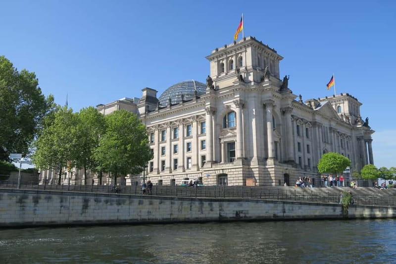 Berlin: Boat Sightseeing Cruise with Audioguide - Returning past the Bode Museum, TV Tower, and Cathedral