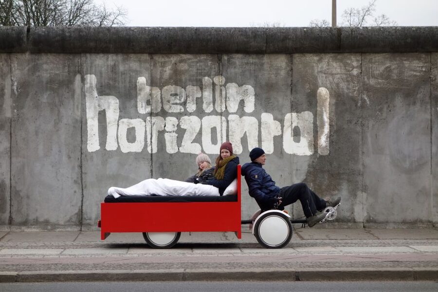 Berlin: City Sightseeing Tour in a Unique BedBike - Meeting at the TV Tower