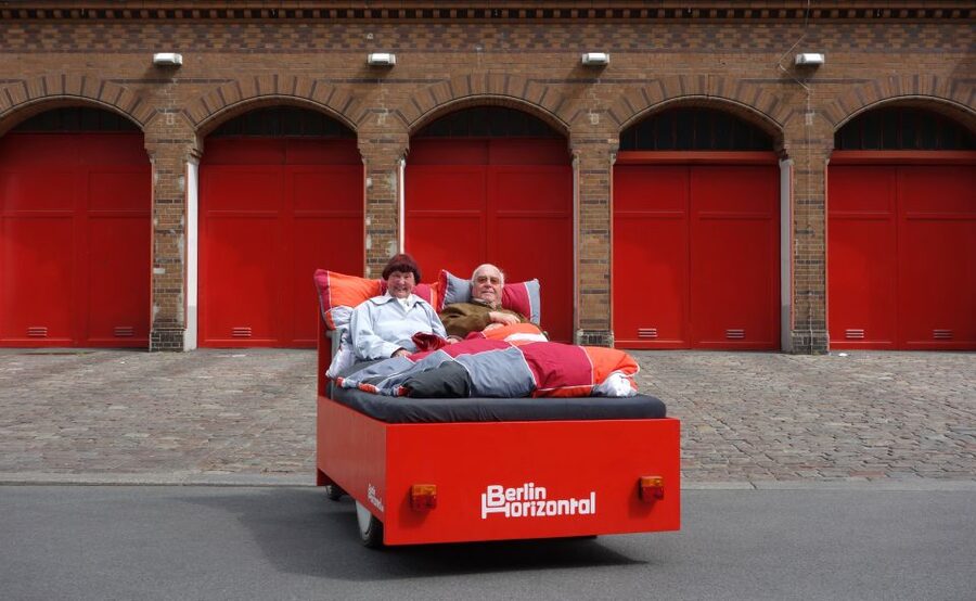 Berlin: City Sightseeing Tour in a Unique BedBike - Alexanderplatz, the World Clock, and the TV Tower
