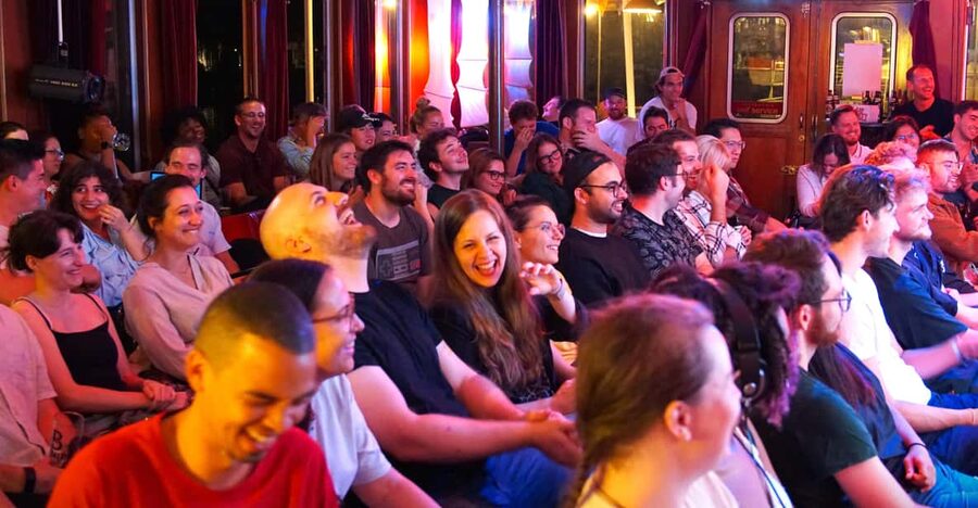 Berlin: Eastern European Comedy Special Ticket and Free Shot - What the two-hour comedy program feels like