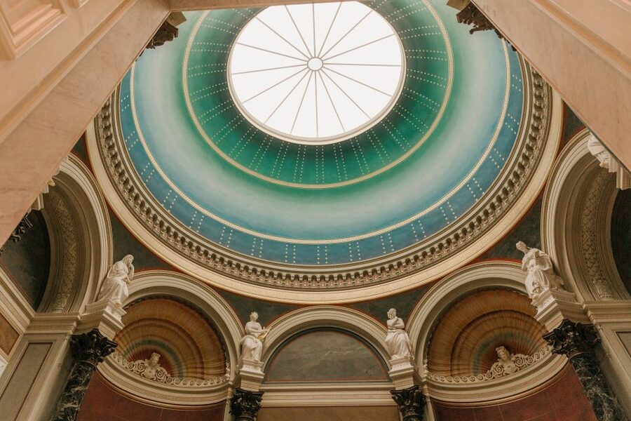 Berlin: Entry to Alte Nationalgalerie - Continue toward early Modernity and the Secession years