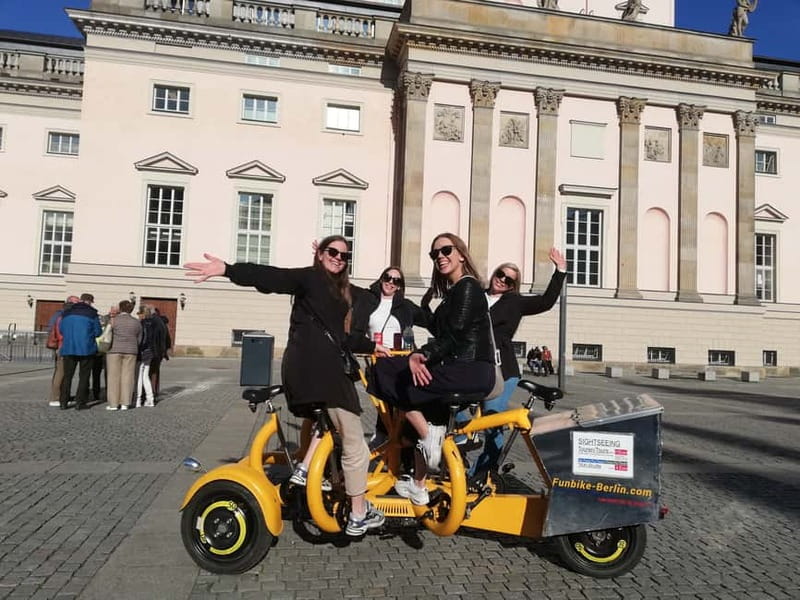 Berlin: Fun Private Guided Sightseeing Tours with Teambikes - Gendarmenmarkt, Bebelplatz, and the book-burning memorial