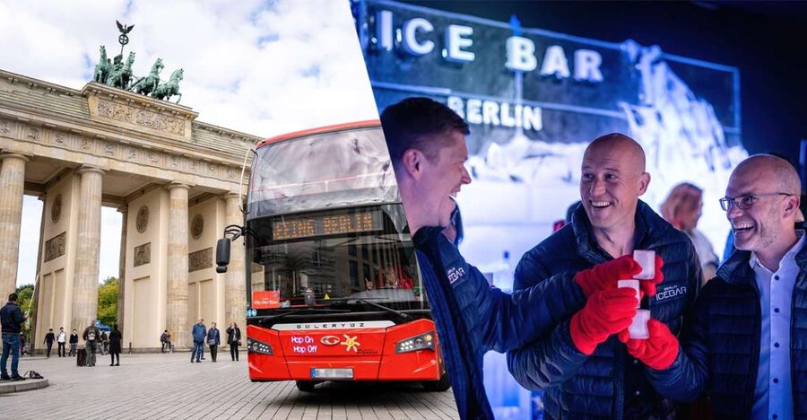 Berlin: Hop-On Hop-Off Bus and Icebar Ticket Combo - A city tour with a cold twist