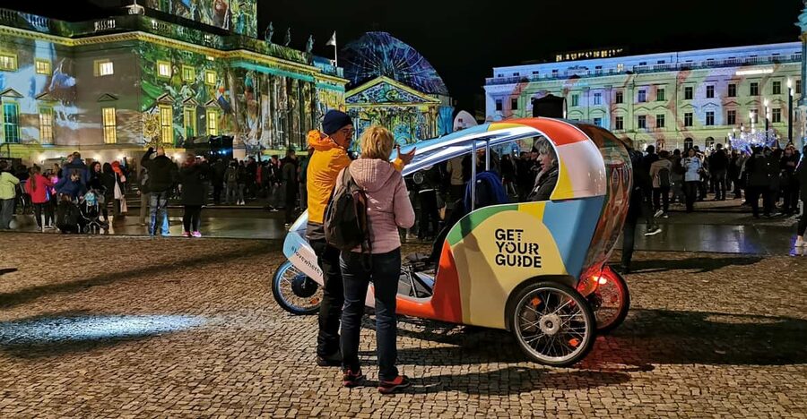Berlin: Illuminated Berlin by Bike Taxi - Bebelplatz and the quieter pauses