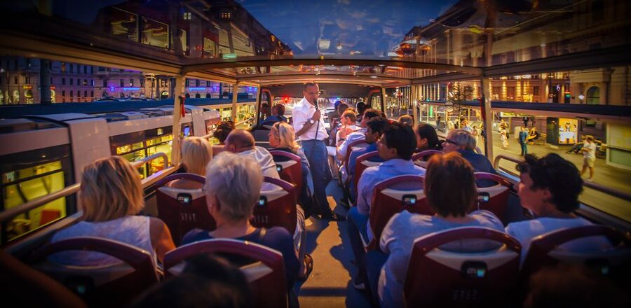 Berlin: Live-Guided Evening Sightseeing Tour by Open-top Bus - Alexanderplatz to the East Side Gallery