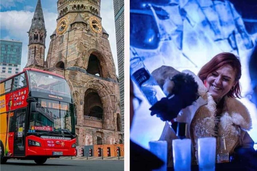 City Sightseeing Berlin: HOHO Bus - All Lines (A+B) & Icebar - The A-Tour from Tauentzienstrasse to Potsdamer Platz