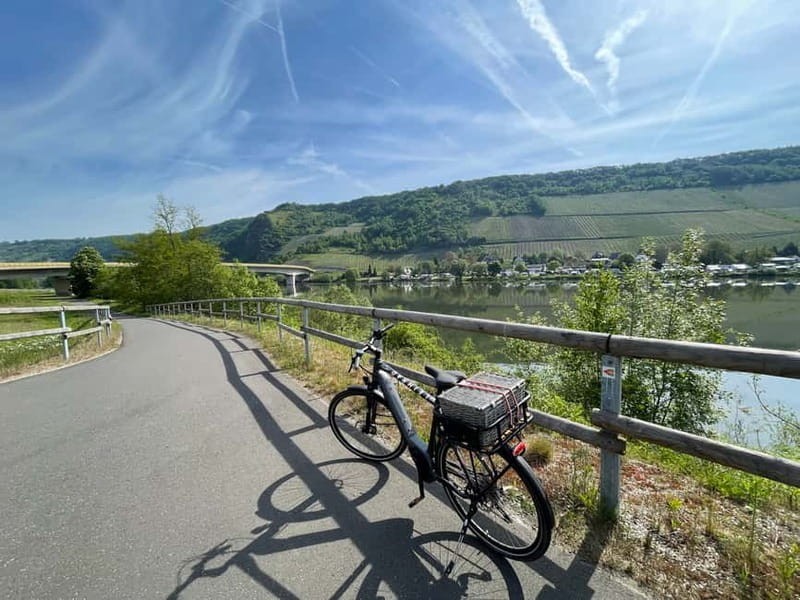 Cochem: Bike and Boat Tour with Picnic and Wine Tasting - A picnic beside the Mosel