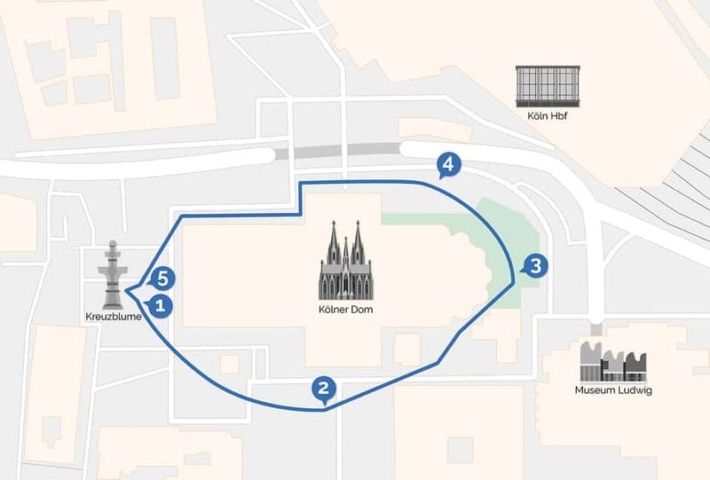 Cologne Cathedral Walking Tour around the cathedral with VR - Seeing seven centuries through six VR stations