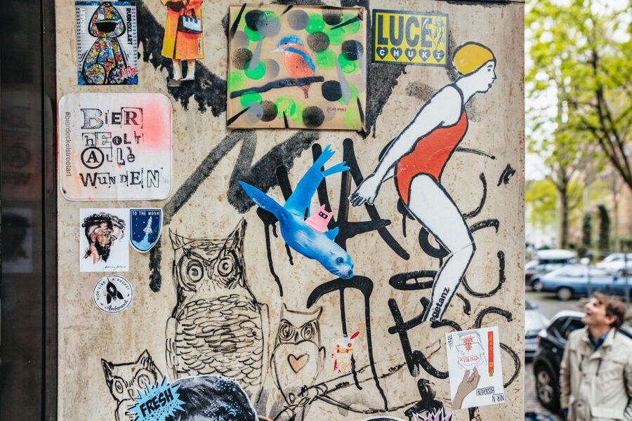Cologne: Ehrenfeld Street Art Bike Tour - MediaPark closes the loop near the city center