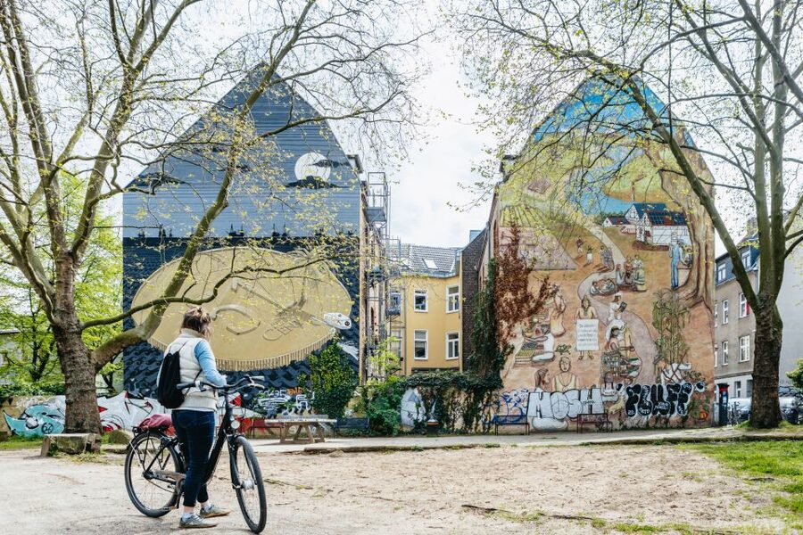 Cologne: Ehrenfeld Street Art Bike Tour - Eigelstein introduces Cologne beyond the postcard center