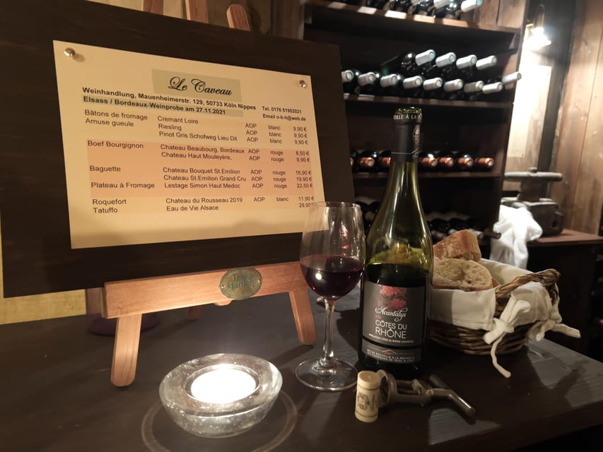 Cologne-Nippes: Cheese and wine with champagne and Grand Cru - German language and group atmosphere