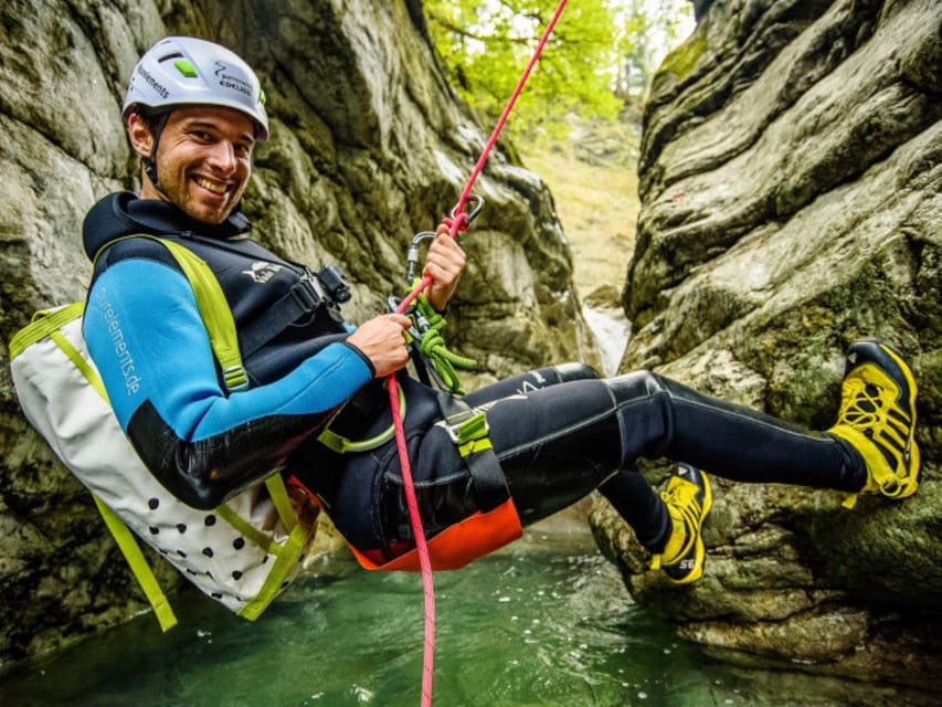 Dornbirn: Kobelach Canyon Exploration and Abseiling Tour - Calm pools and cold mountain water