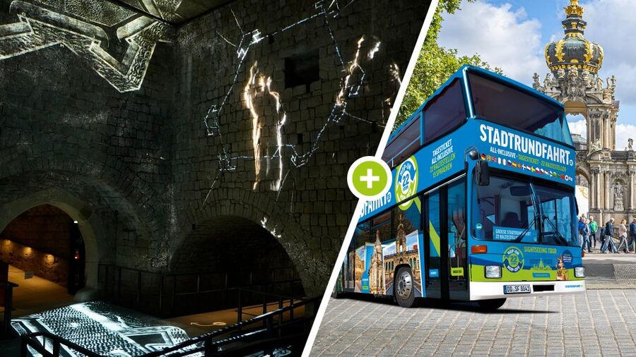 Dresden: 1-Day Hop-On Hop-Off Bus & Fortress Xperience - Make time for the old town walking tour