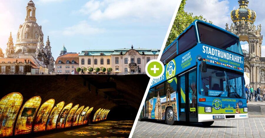 Dresden: 1-Day Hop-On Hop-Off Bus & Fortress Xperience - Take the bus as one circuit, or break it into short rides