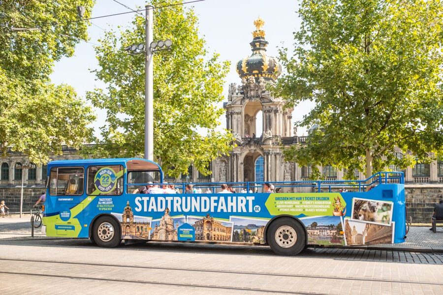 Dresden: 1-Day Hop-On-Hop-Off Bus Tour - The Elbe palaces and Schillerplatz