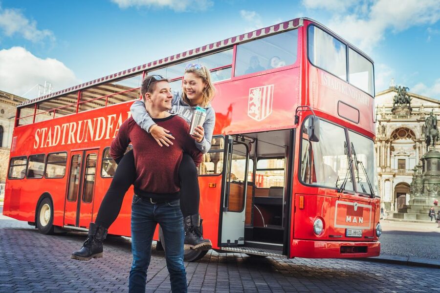 Dresden: City Sightseeing Tour with Live Guide - Villas and castles along the river