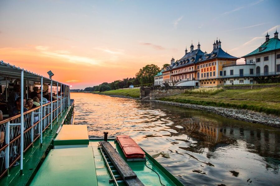 Dresden: Elbe River Cruise to Pillnitz Castle - Dresden’s old town from the Elbe