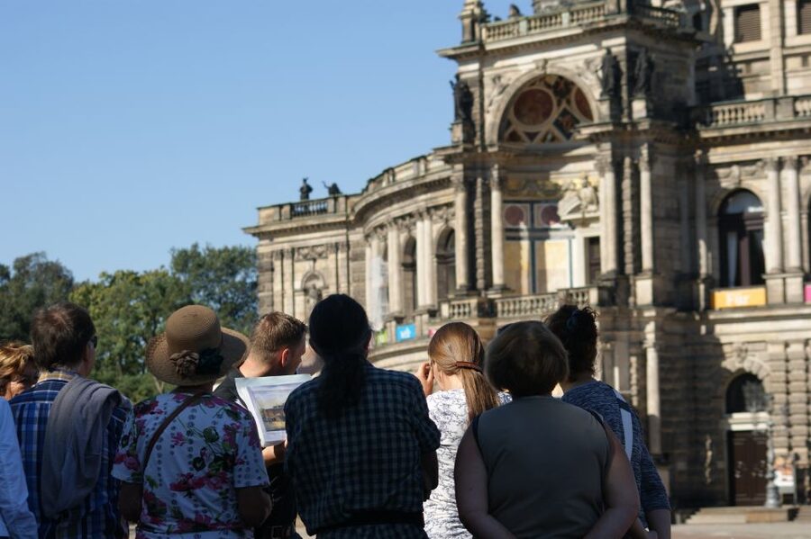 Dresden: Guided City Walk and Panometer Entrance Ticket - Semper Opera, Zwinger Palace, and the Baroque court