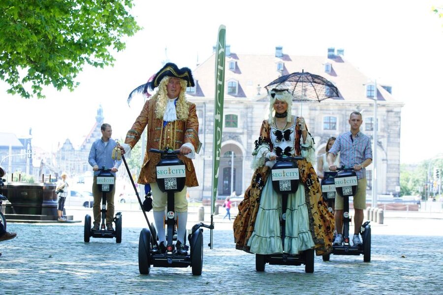 Dresden: Guided Segway Tour - Starting at the Golden Rider