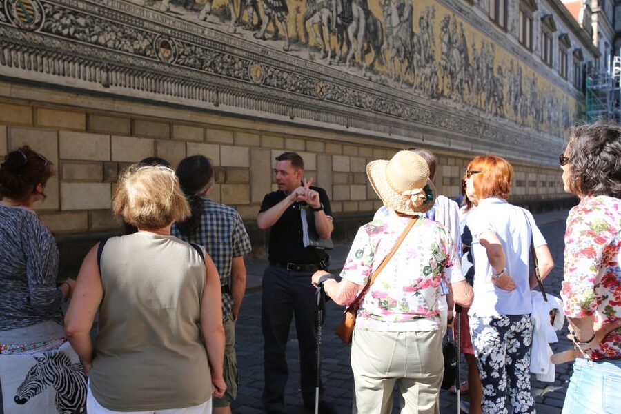 Dresden: Private Guided Walking Tour - Procession of Princes and Stallhof