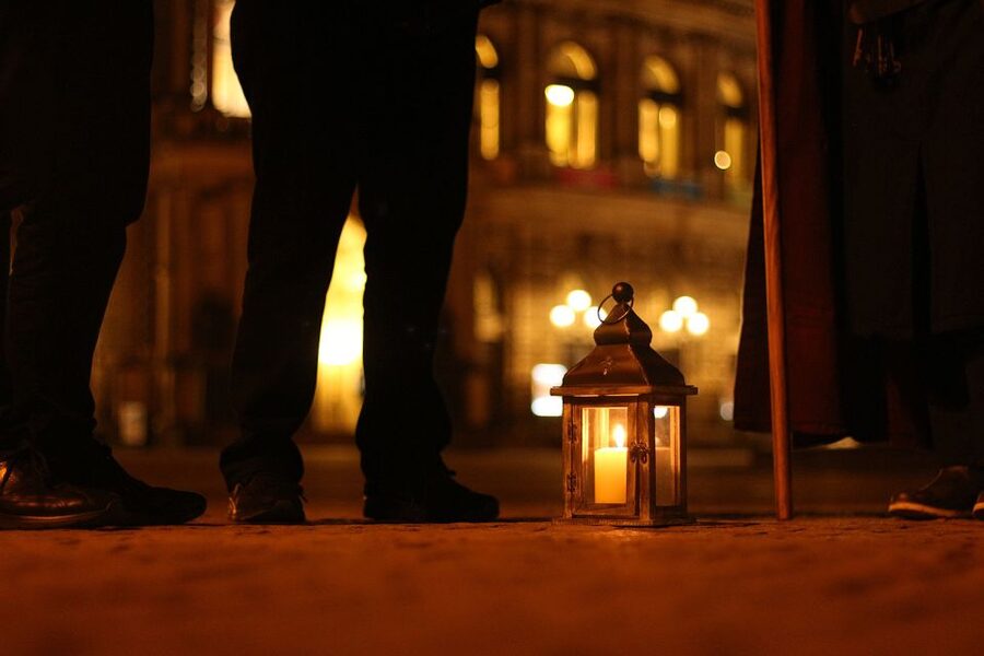 Dresden: The Original Night Watchman Tour in Lantern Light - The Zwinger after the crowds thin
