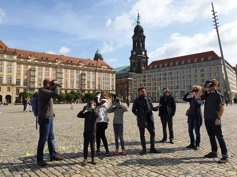 Dresden: Walking Tour with Virtual Reality elements - Pirnaischer Platz and socialist Dresden