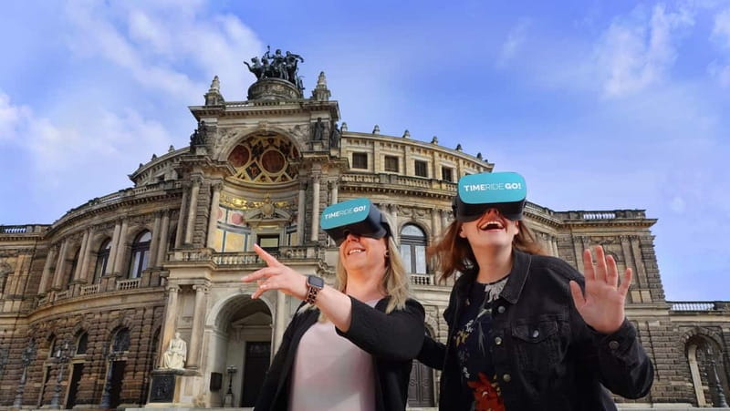 Dresden: Walking Tour with Virtual Reality elements - Starting at Taschenberg 3