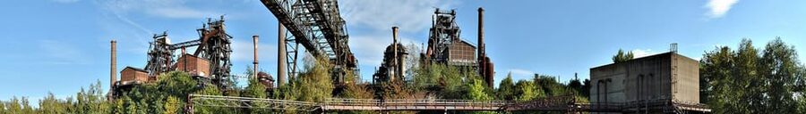 Duisburg Landscape Park GPS treasure hunt in old ironworks - From ironworks to outdoor puzzle course