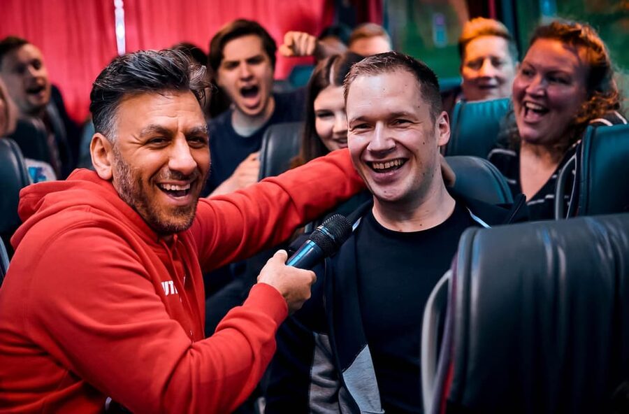 Düsseldorf: 1.5-Hour Comedy Bus Tour - What you see from the bus