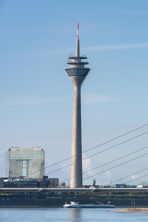 Düsseldorf: Rhine Tower Adult Entry - Reading the view: Rhine, old town, and Media Harbour