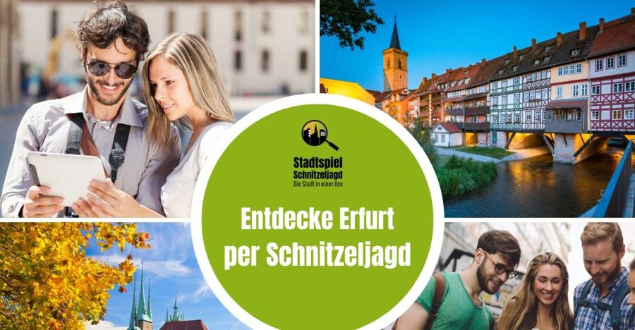 Erfurt: Schnitzeljagd, selbstgeführte Highlights-Tour - Following the route through Erfurt’s historic center