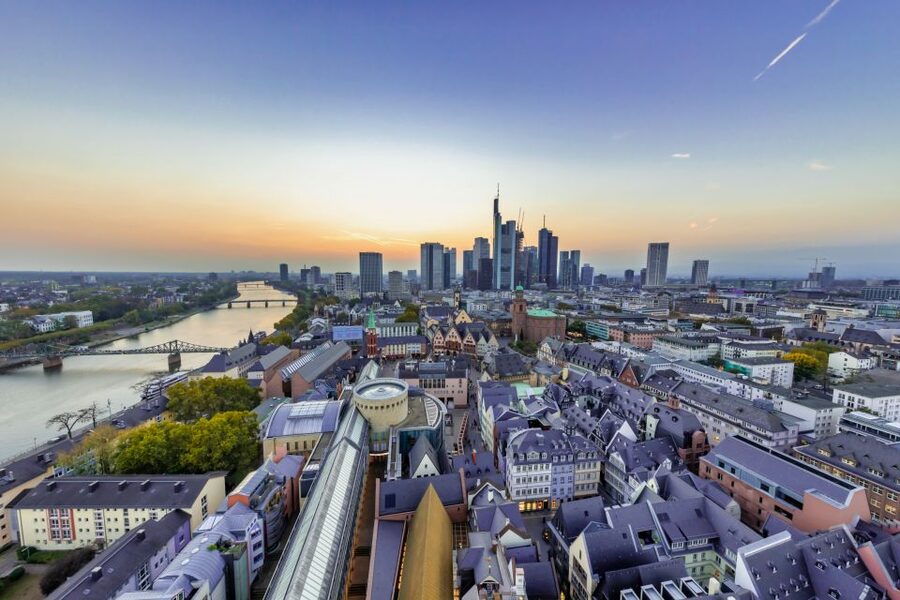 Frankfurt: Highlights and New Old Town English-Language Tour - Looking toward Museum Embankment