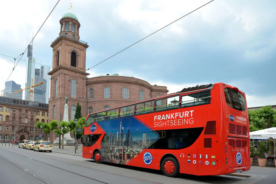 Frankfurt: Hop-On, Hop-Off Grand or Express Bus Ticket - Museumsufer, Eisener Steg, and the Main River