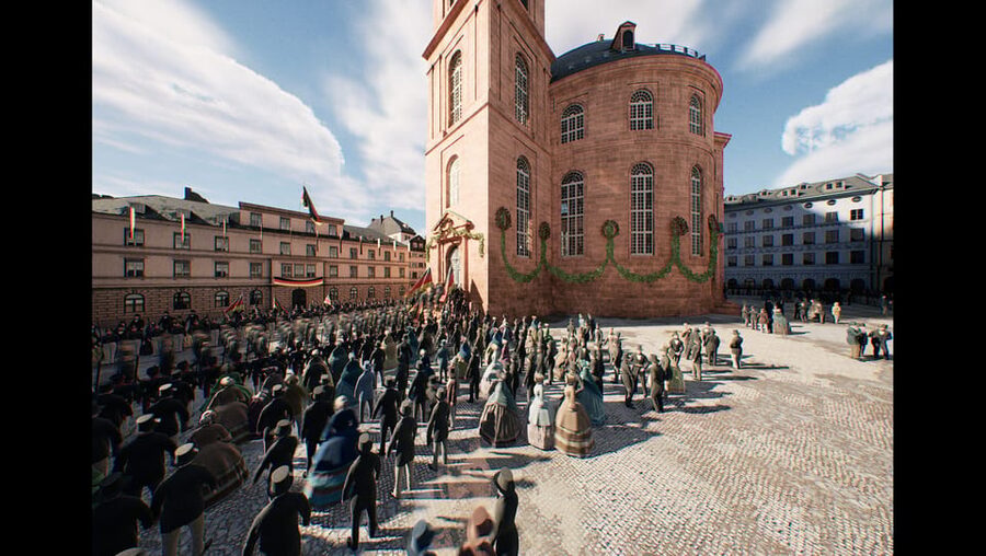 Frankfurt: Walking Tour - discover the city with VR glasses - Why the Berlin Wall belongs on a Frankfurt tour