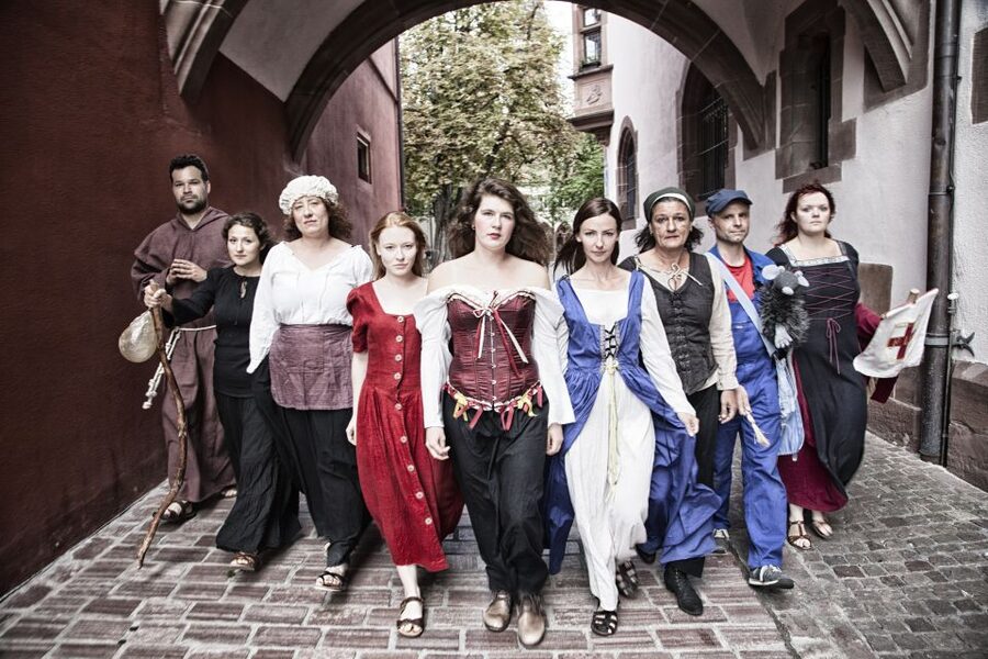 Freiburg: Guided City Tours with Actors - Adelhauser Klosterplatz and quieter corners