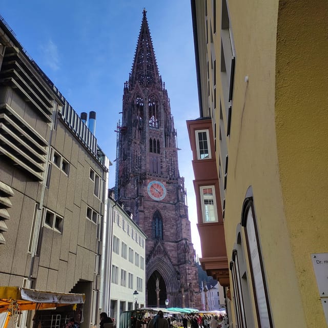 Freiburg im Breisgau: old town privat walking tour Italian - Münsterplatz and the Gothic Freiburg Minster