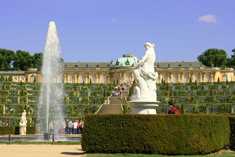 From Berlin: Gardens & Palaces of Potsdam Bike Tour - From Alexanderplatz to Potsdam by train
