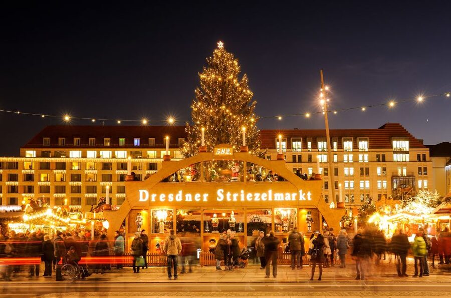 From Prague: Dresden Xmas Market & Saxon Switzerland Tour - Dresden’s historic center with a local guide