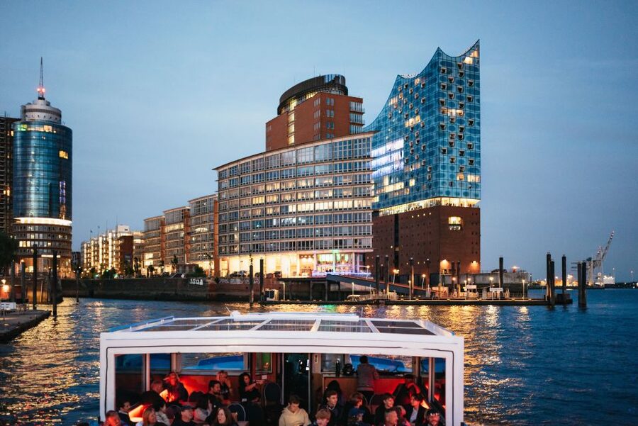 Hamburg: 1-Hour Harbor Evening Lights Cruise - Hamburg at Night, Seen From the Elbe