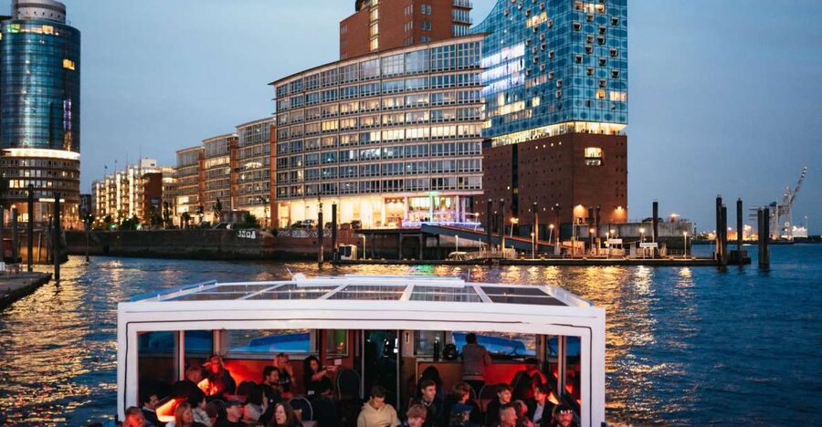 Hamburg: 1-Hour Harbor Evening Lights Cruise - The Old Warehouse District After Sunset