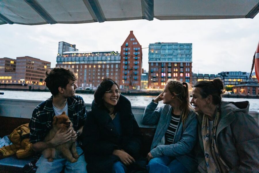 Hamburg: 90-Minute Evening Lights Harbor Cruise - Hamburg after dark, from the Elbe