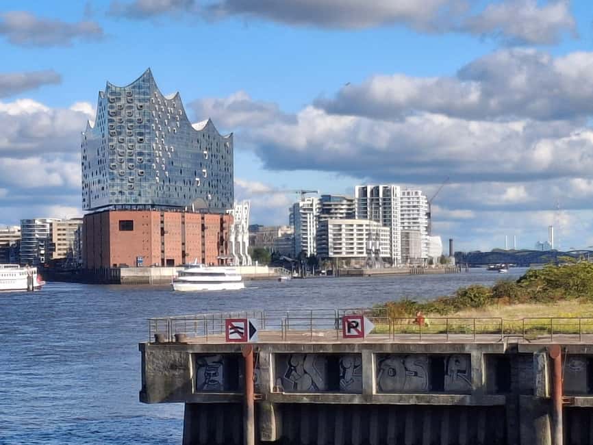 Hamburg: City Tour by Bike with Elbphilharmonie - The Elbphilharmonie from plaza level and below